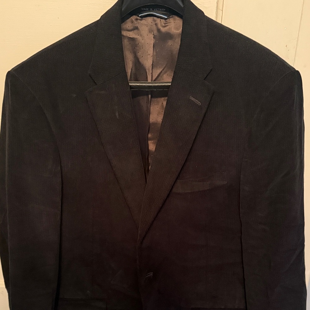 Men's forest green corduroy blazer